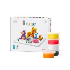 HEY CLAY ANIMALS 15 CANS & 2 TOOLS