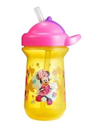 TOMY MINNIE MOUSE FLIP TOP STRAW CUP 296ML